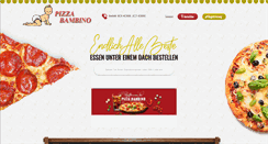 Desktop Screenshot of pizzabambino.de